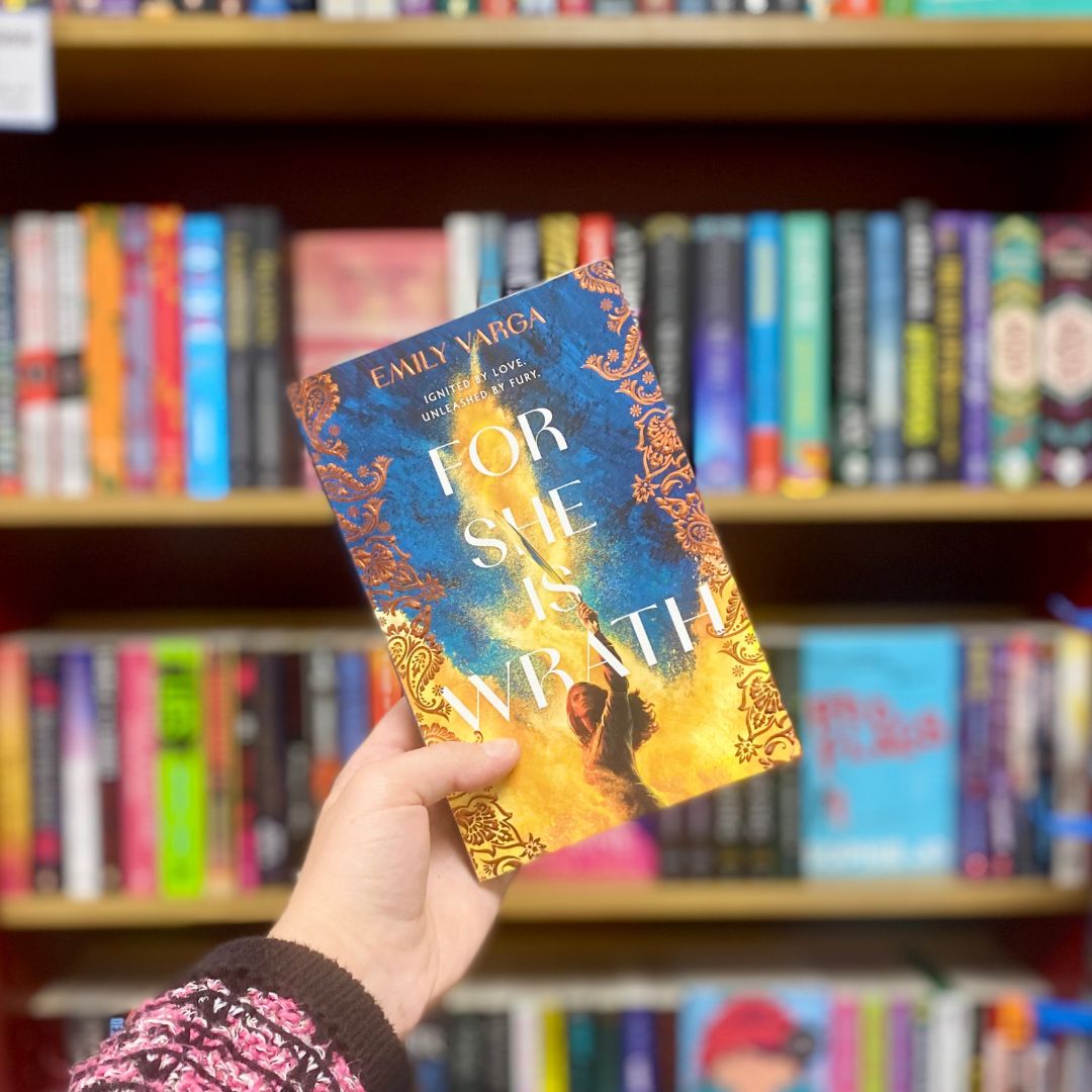For She is Wrath by Emily Varga YOUNG ADULT BOOK CLUB